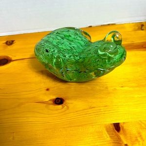 Murano Style Hand Blown Glass FROG